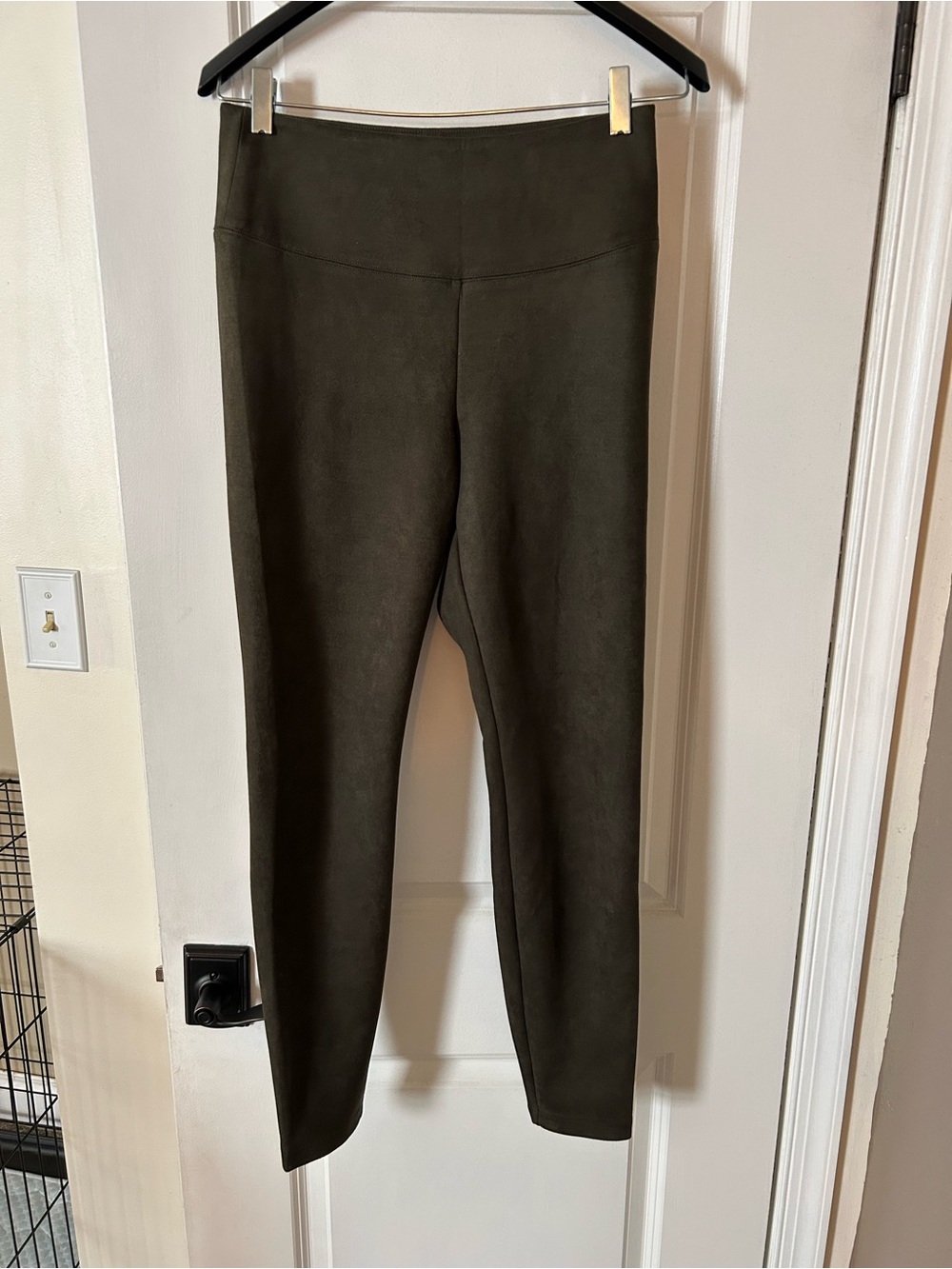 White House Black Market Olive Ponte High-Rise Leggings